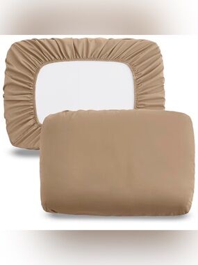 4 Stretch Fitted cushion /pillowSet in Taupe